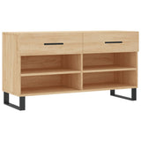 VidaXL Schuhbank 102x35x55 cm Holzwerkstoff Sonoma-Eiche-farbig