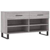 Vidaxl Schuhsofa 102x35x55 cm verarbeitetes Holzgrau Sonoma Eiche Farbe