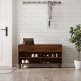 VidaXL Schuhbank 102x35x55 cm Holzwerkstoff Sonoma-Eiche-farbig
