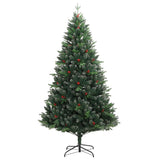 Vidaxl Kunstkerstboom mit Scharnieren und roten Beeren 210 cm
