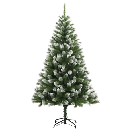 VidaXL Künstlicher Weihnachtsbaum mit Scharnieren und Schnee 180 cm