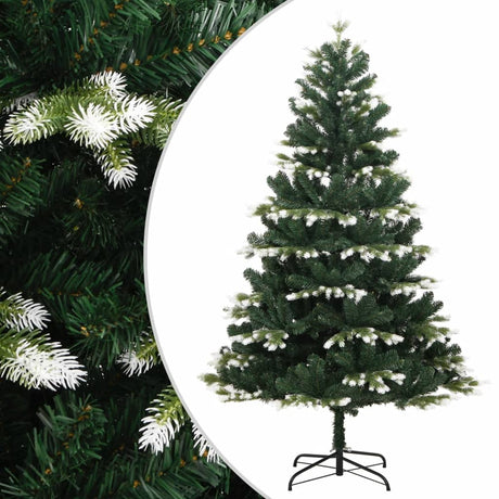 Vidaxl Kunstkerstboom mit Scharnieren und Schnee 240 cm