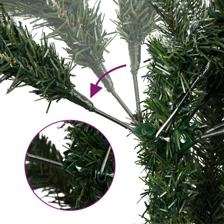 Vidaxl Kunstkerstboom mit Scharnieren und Standard 180 cm Grün