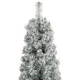 Vidaxx künstlicher Weihnachtsbaum schmal mit Ständer und Schnee 300 cm PVC