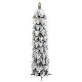 Vidaxx künstlicher Weihnachtsbaum mit Beleuchtung und Schnee 30 LEDs 60 cm