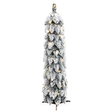 VidaXL Künstlicher Weihnachtsbaum mit Lichtern und Schnee 45 LEDs 90 cm