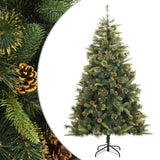 Vidaxl Kunstkerstboom mit Scharnieren und Kiefernzapfen 180 cm