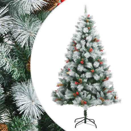 Vidaxl Kunstkerstboom mit Scharnierenkasten und Beeren 240 cm