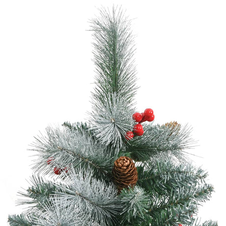 Vidaxl Kunstkerstboom mit Scharnierenkasten und Beeren 240 cm