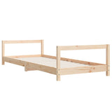Vidaxl kinderbedframe 80x200 cm massief grenenhout
