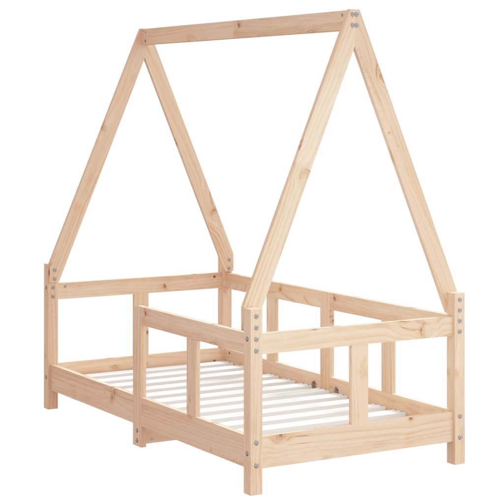 Vidaxl kinderbedframe 70x140 cm massief grenenhout