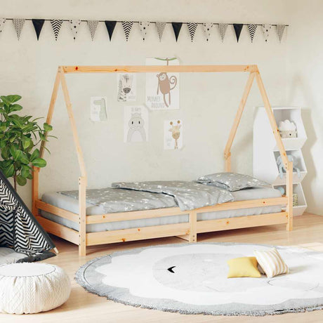 Vidaxl kinderbedframe 90x190 cm massief grenenhout