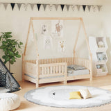 Vidaxl kinderbedframe 70x140 cm massief grenenhout
