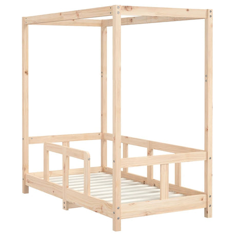 Vidaxl kinderbedframe 70x140 cm massief grenenhout