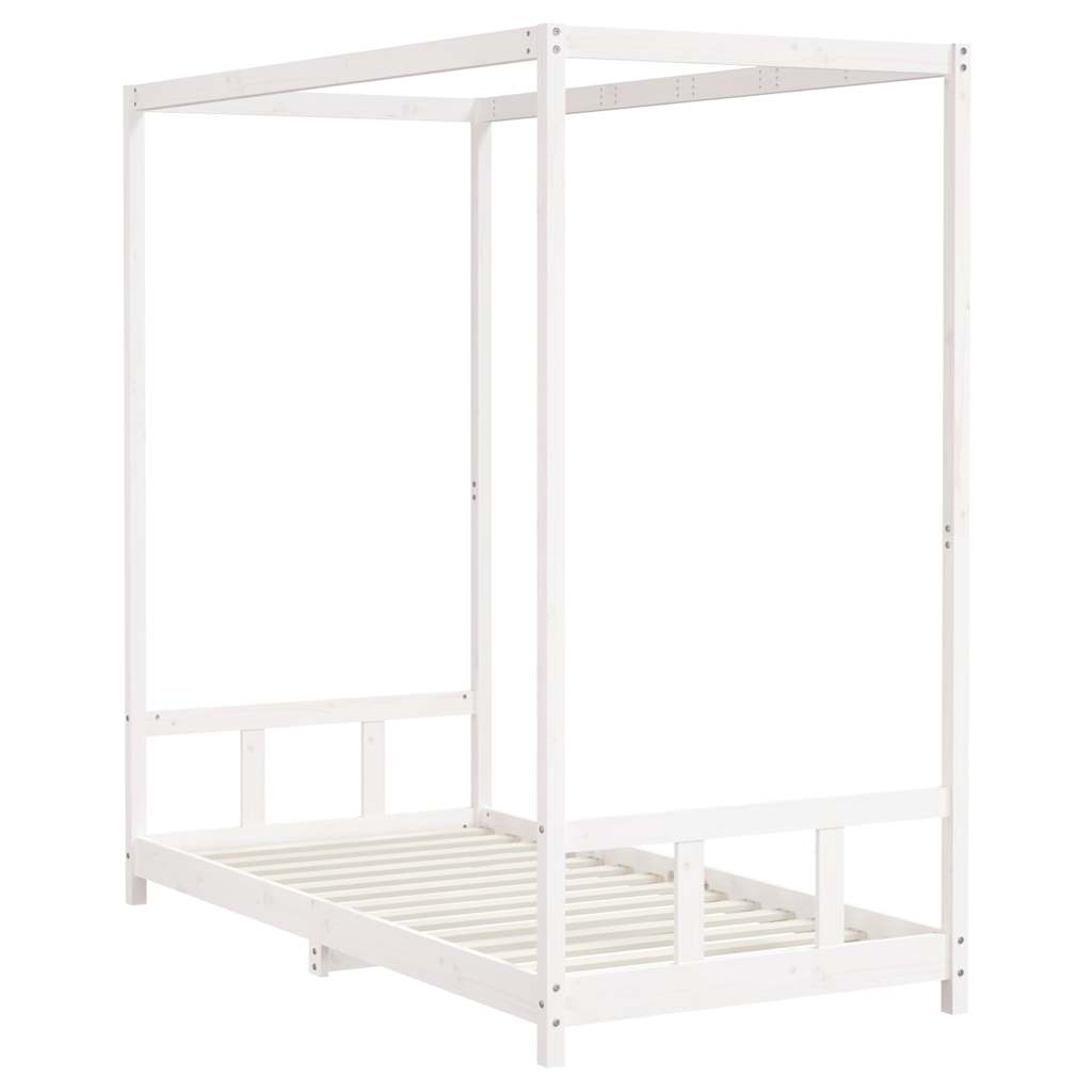 Vidaxl kinderbedframe 90x190 cm massief grenenhout wit