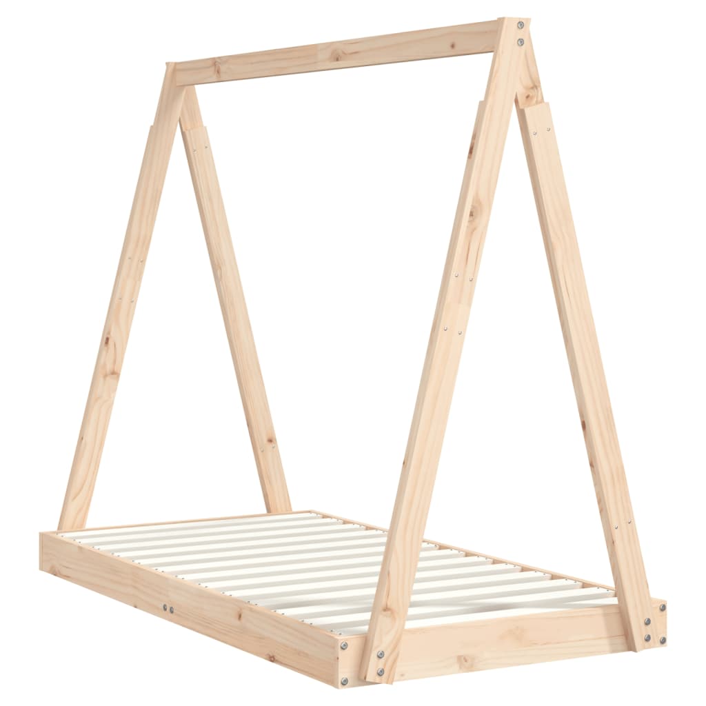 Vidaxl kinderbedframe 70x140 cm massief grenenhout