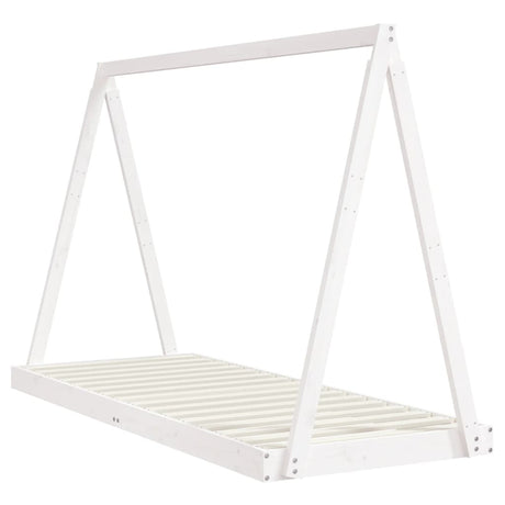 Vidaxl kinderbedframe 80x200 cm massief grenenhout wit