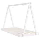 Vidaxl kinderbedframe 90x200 cm massief grenenhout wit