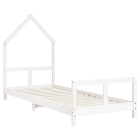 Vidaxl kinderbedframe 80x200 cm massief grenenhout wit