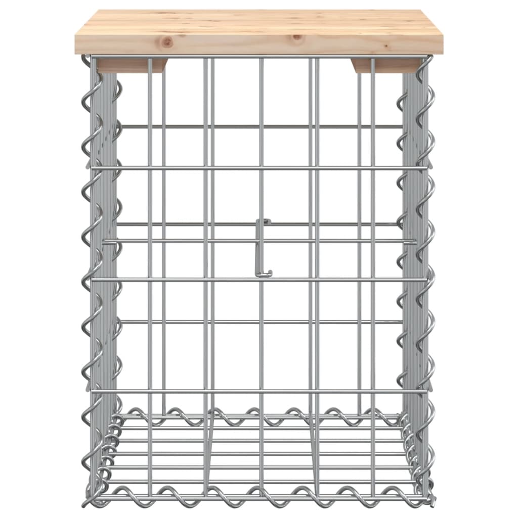 Vidaxl tuinbank schanskorfontwerp 33x31x42 cm massief grenenhout