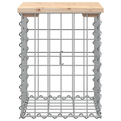 Vidaxl tuinbank schanskorfontwerp 33x31x42 cm massief grenenhout