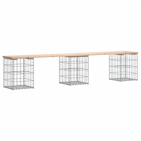 Vidaxl tuinbank schanskorfontwerp 203x31x42 cm massief grenenhout