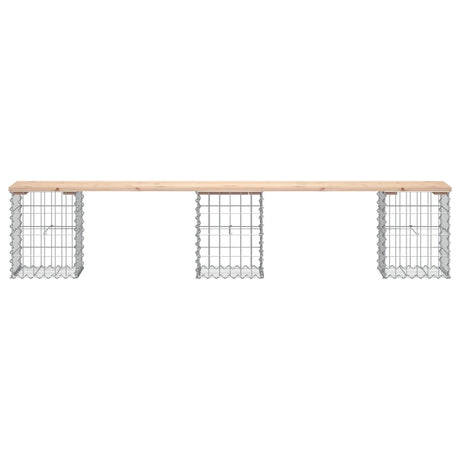 Vidaxl tuinbank schanskorfontwerp 203x31x42 cm massief grenenhout
