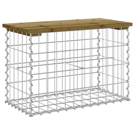 Vidaxl tuinbank schanskorfontwerp 63x31,5x42 cm geïmpregneerd hout