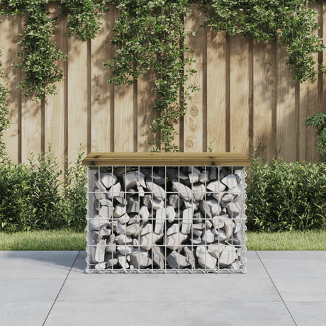 Vidaxl tuinbank schanskorfontwerp 63x44x42 cm geïmpregneerd grenenhout