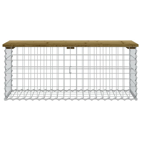 Vidaxl tuinbank schanskorfontwerp 103x44x42 cm geïmpregneerd hout