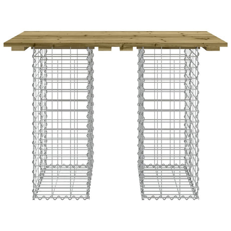 Vidaxl tuintafel schanskorfontwerp 100x70x72 cm geïmpregneerd hout