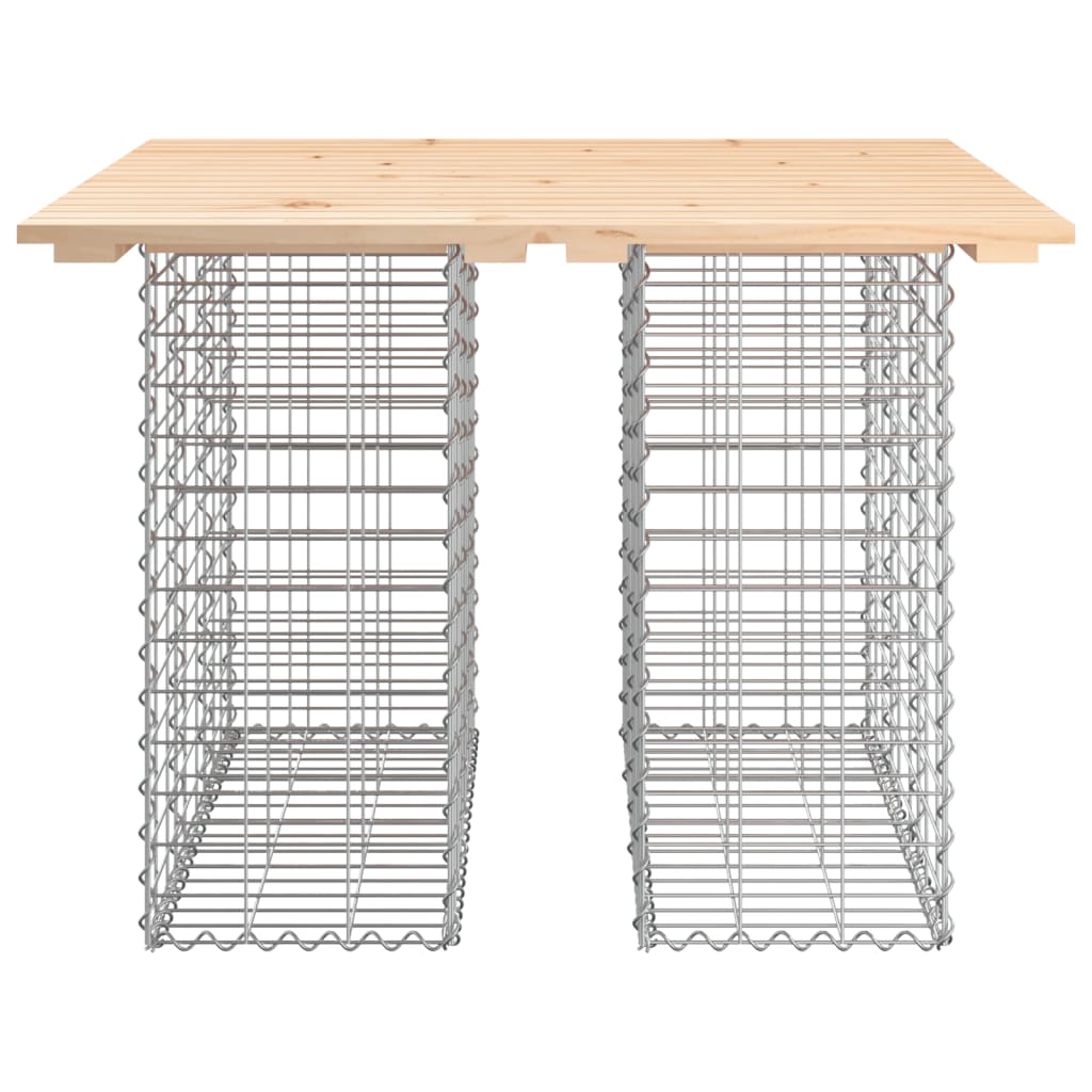 Vidaxl tuintafel schanskorfontwerp 100x102x72 cm massief grenenhout