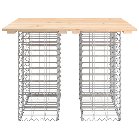 Vidaxl tuintafel schanskorfontwerp 100x102x72 cm massief grenenhout
