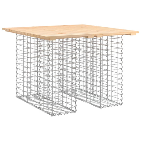Vidaxl tuintafel schanskorfontwerp 100x102x72 cm massief grenenhout