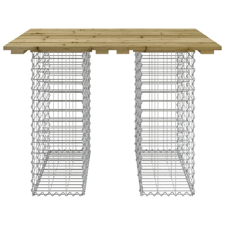 Vidaxl tuintafel schanskorfontwerp 100x102x72 cm geïmpregneerd hout