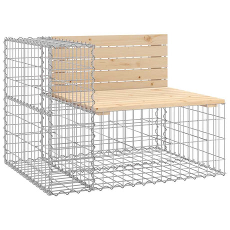 Vidaxl tuinbank schanskorfontwerp 92x71x65,5 cm massief grenenhout