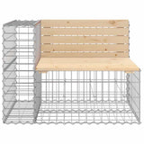 Vidaxl tuinbank schanskorfontwerp 92x71x65,5 cm massief grenenhout