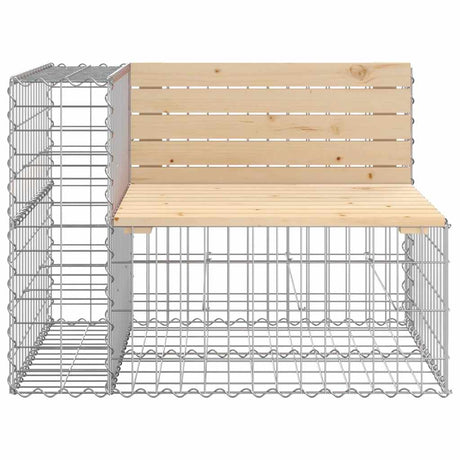 Vidaxl tuinbank schanskorfontwerp 92x71x65,5 cm massief grenenhout