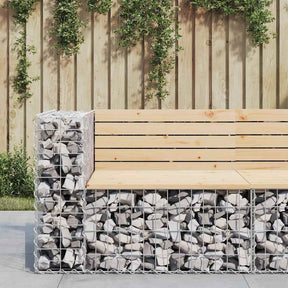 Vidaxl tuinbank schanskorfontwerp 92x71x65,5 cm massief grenenhout