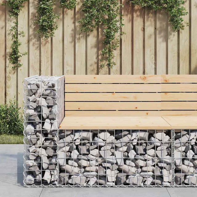 Vidaxl tuinbank schanskorfontwerp 92x71x65,5 cm massief grenenhout