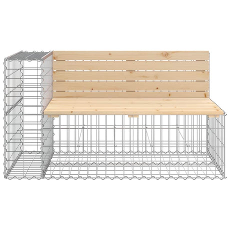 Vidaxl tuinbank schanskorfontwerp 122x71x65,5 cm massief grenenhout