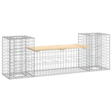 Vidaxl tuinbank schanskorfontwerp 183x41x60,5 cm massief grenenhout