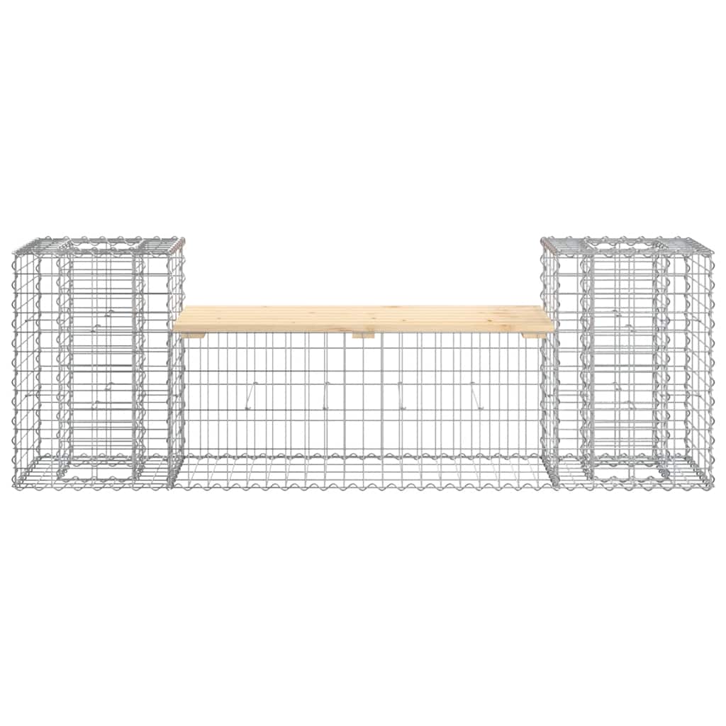 Vidaxl tuinbank schanskorfontwerp 183x41x60,5 cm massief grenenhout