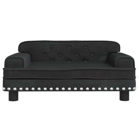 Vidaxl kinderbank 70x45x30 cm fluweel zwart