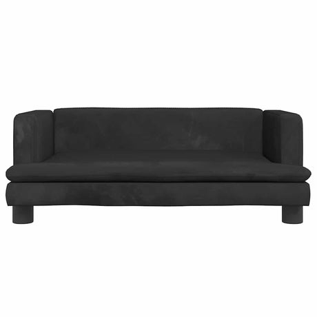 Vidaxl kinderbank 80x45x30 cm fluweel zwart