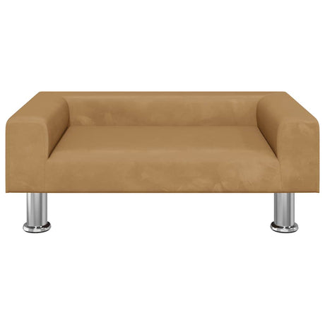 Vidaxl kinderbank 70x45x26,5 cm fluweel bruin