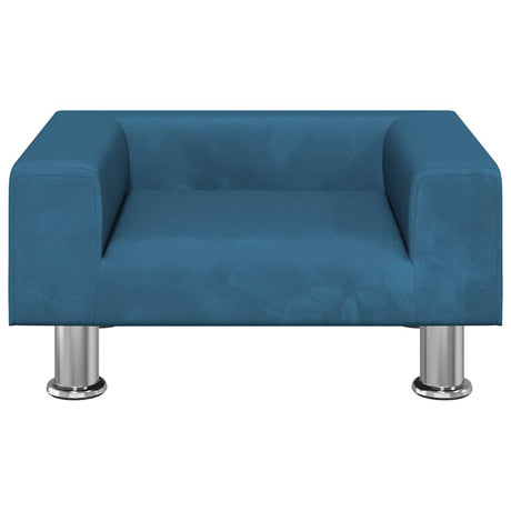 Vidaxl kinderbank 50x40x26,5 cm fluweel blauw