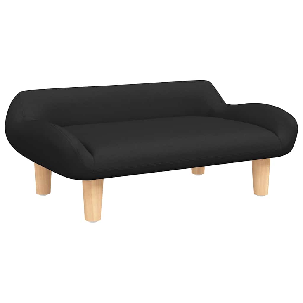 Vidaxl kinderbank 70x40x24 cm stof zwart