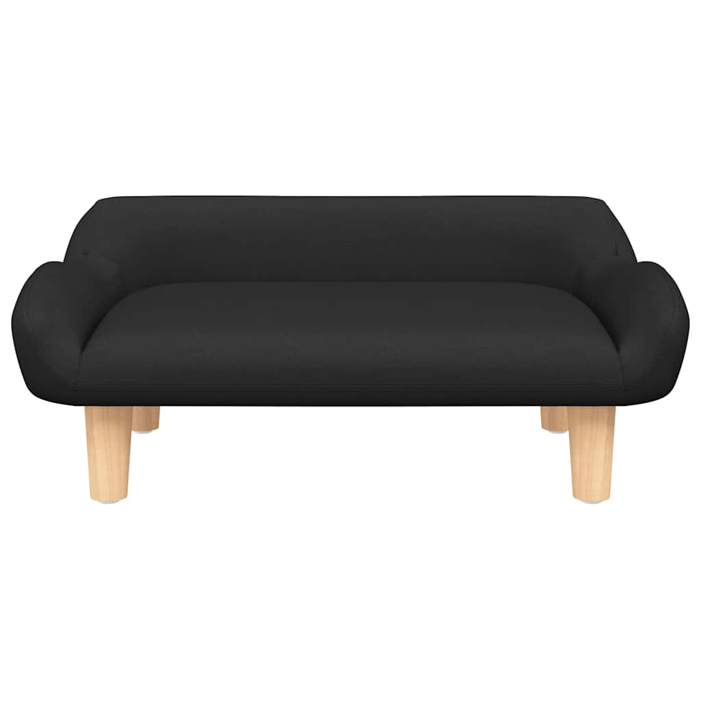 Vidaxl kinderbank 70x40x24 cm stof zwart