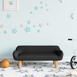 Vidaxl kinderbank 70x40x24 cm stof zwart
